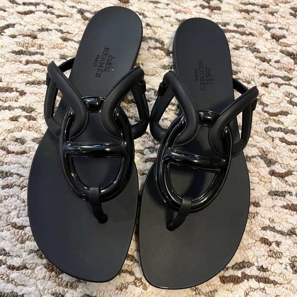 SOLD-100% Authentic Hermes Egerie Sandal, NWT - Picture 4 of 6